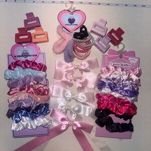 Capelli of New York Hair Accessories Set - Pink, Purple, Black